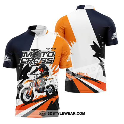 Unisex Shirt - Custom Motocross Shirt - Zipper Polo Shirt / S - T-shirt