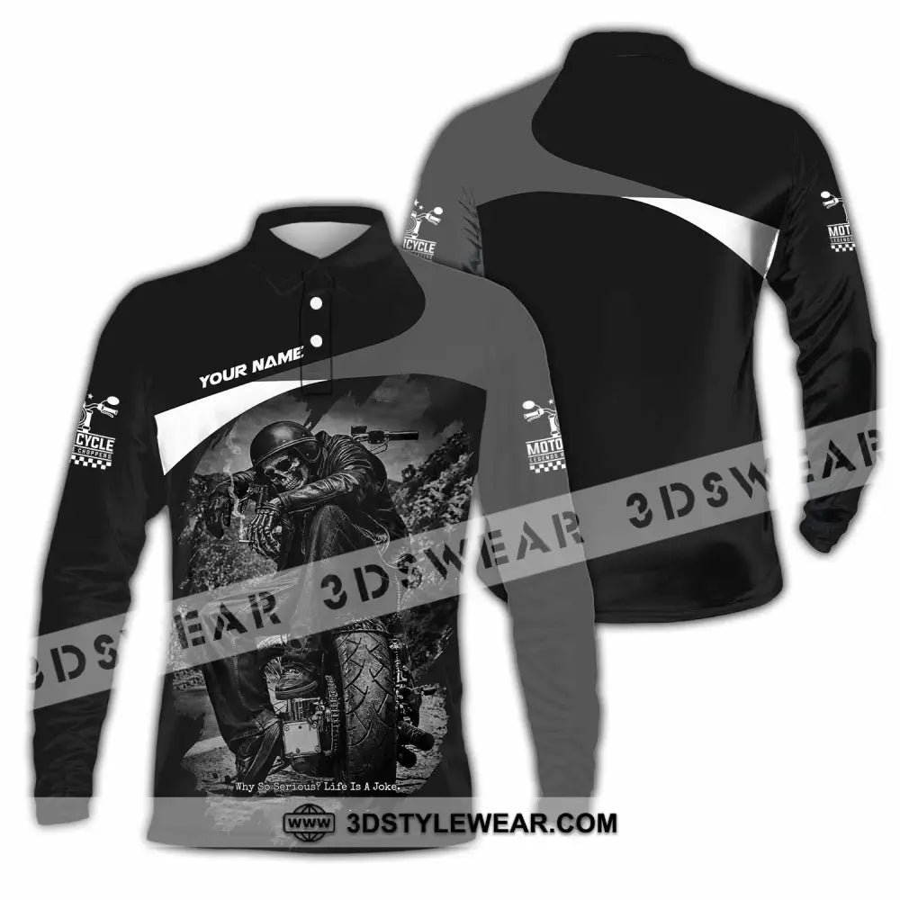 Unisex Shirt - Custom Motorcycle Shirt - Long Sleeve Polo / S - T-shirt