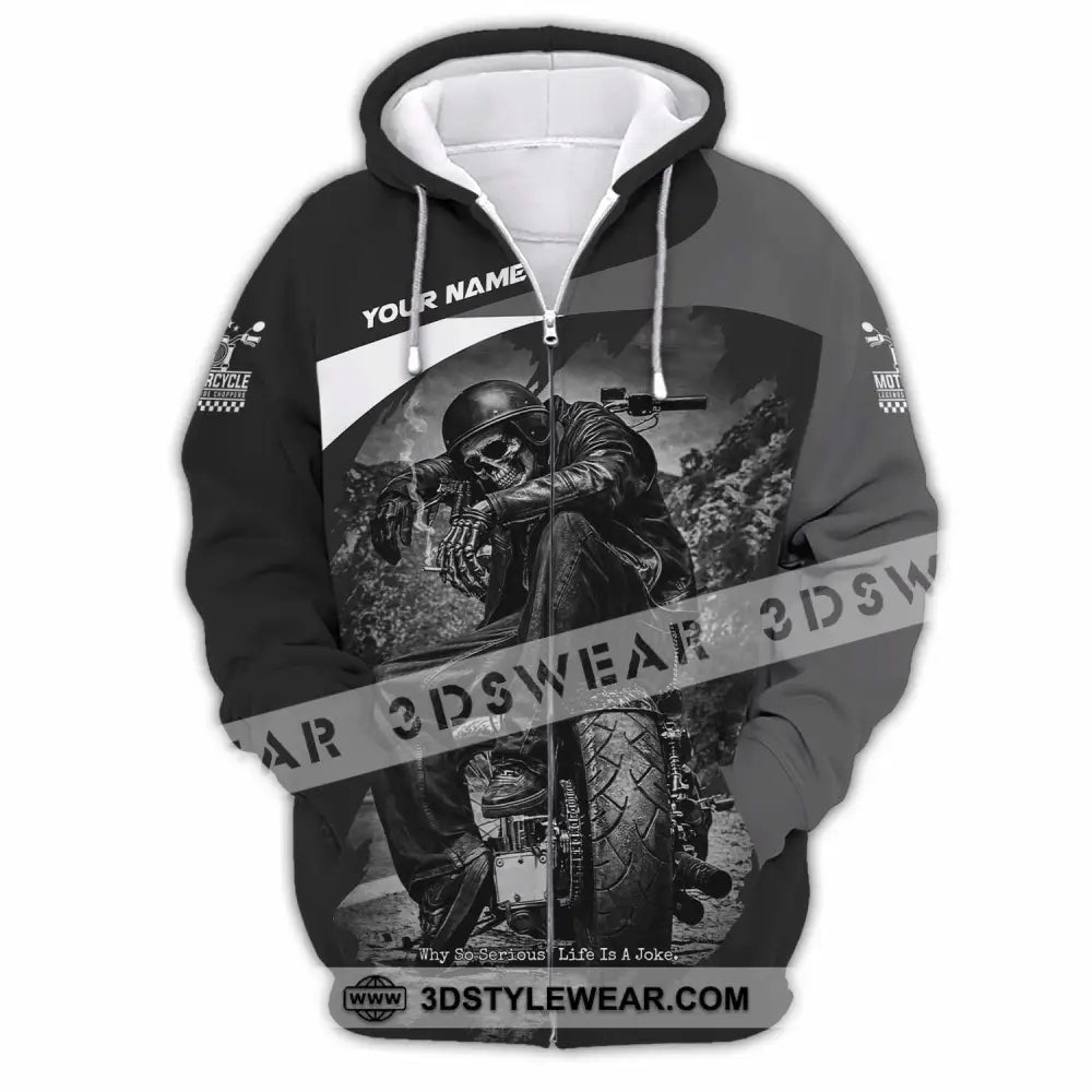 Unisex Shirt - Custom Motorcycle Shirt - Zipper Hoodie / S - T-shirt