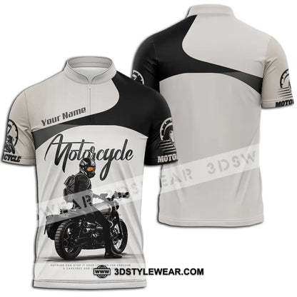 Unisex Shirt - Custom Motorcycle Shirt - Zipper Polo Shirt / S - T-shirt