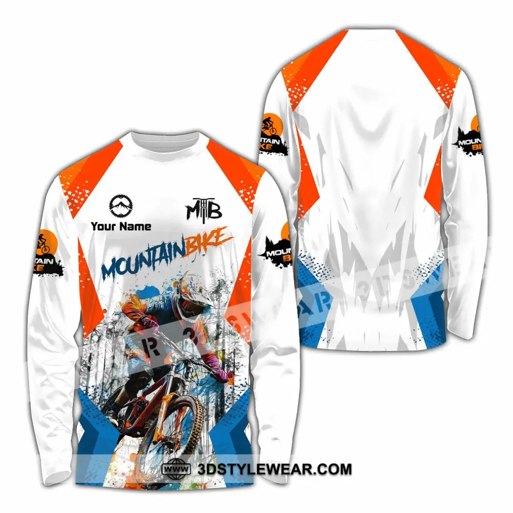 Unisex Shirt - Custom Mountain Bike Shirt - Long Sleeve Shirt / S - T-shirt