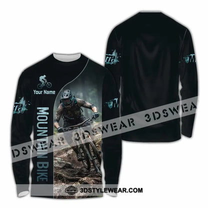 Unisex Shirt - Custom Mountain Bike Shirt - Long Sleeve Shirt / S - T-shirt