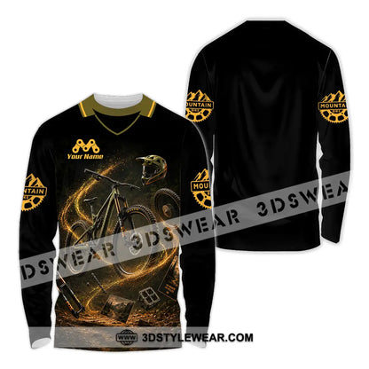 Unisex Shirt - Custom Mountain Bike Shirt - Long Sleeve Shirt / S - T-shirt