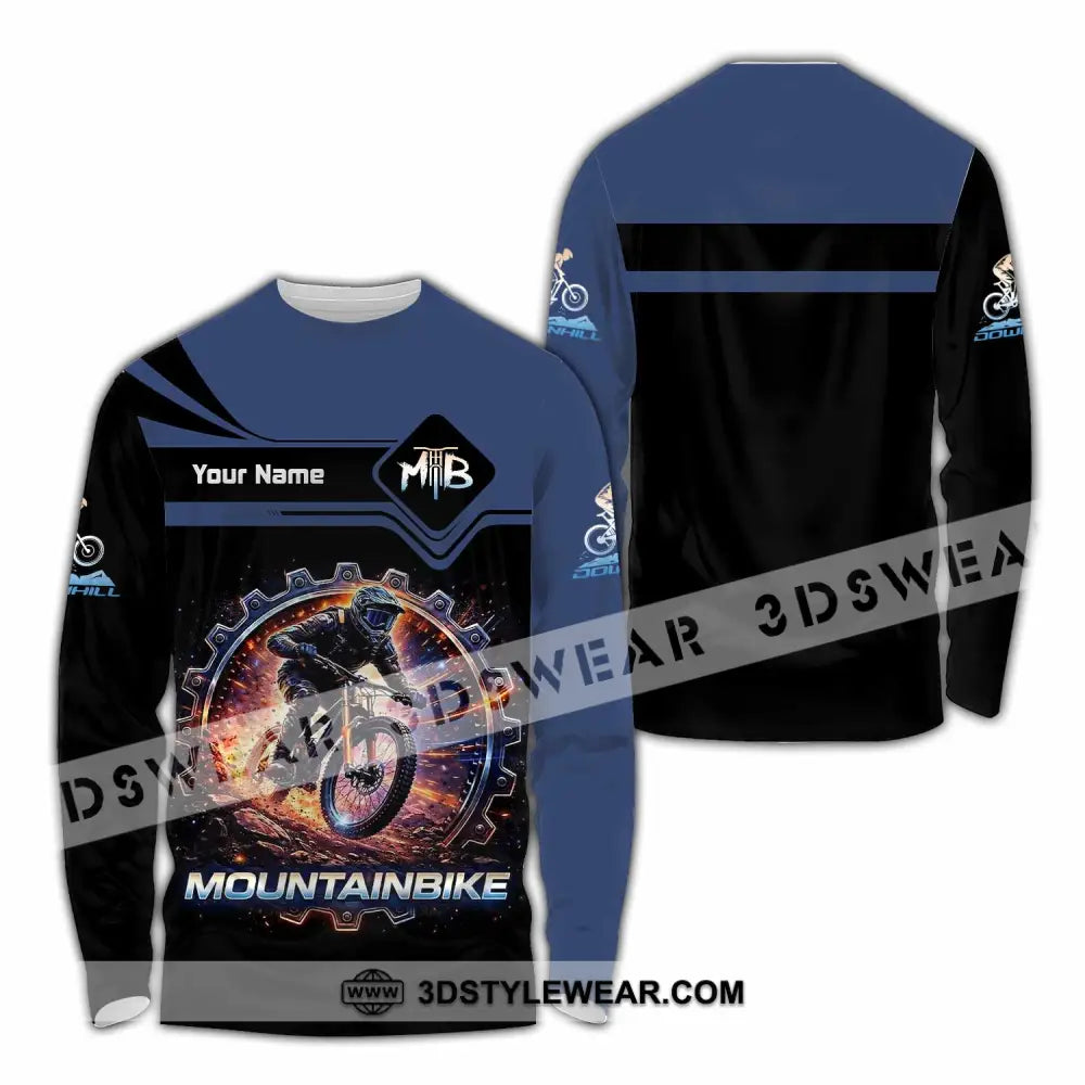 Unisex Shirt - Custom Mountain Bike Shirt - Long Sleeve Shirt / S - T-shirt