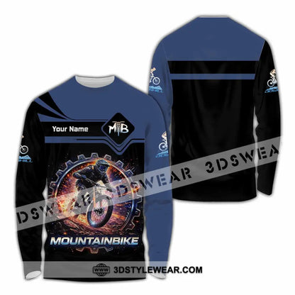 Unisex Shirt - Custom Mountain Bike Shirt - Long Sleeve Shirt / S - T-shirt