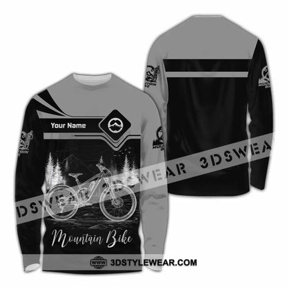 Unisex Shirt - Custom Mountain Bike Shirt - Long Sleeve Shirt / S - T-shirt