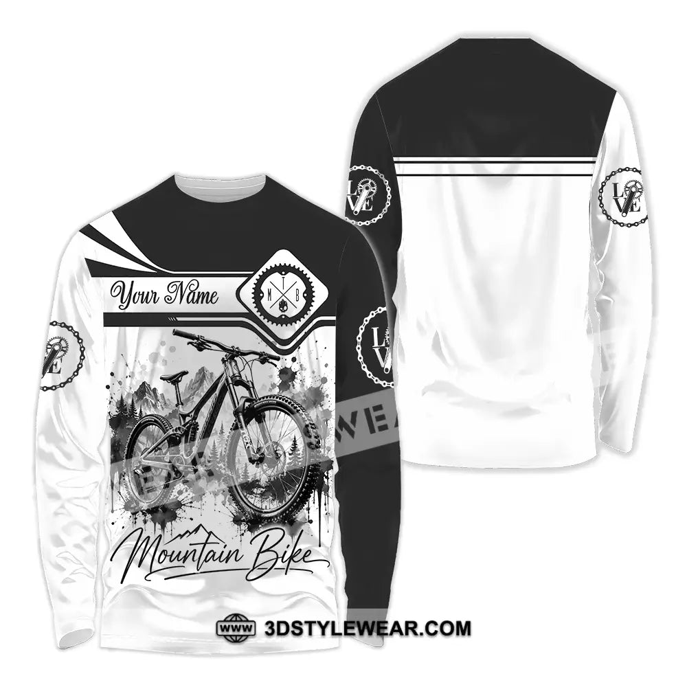 Unisex Shirt - Custom Mountain Bike Shirt - Long Sleeve Shirt / S - T-shirt