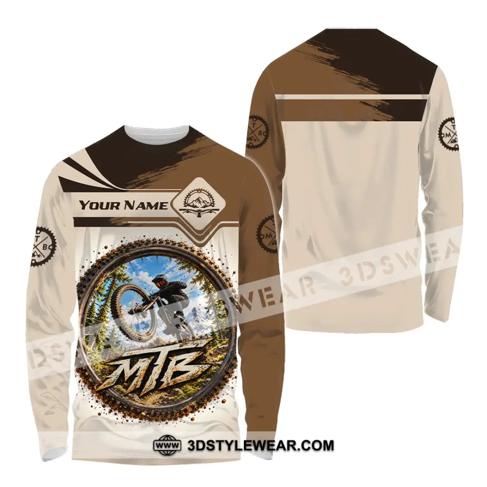 Unisex Shirt - Custom Mountain Bike Shirt - Long Sleeve Shirt / S - T-shirt