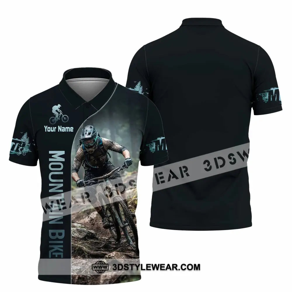 Unisex Shirt - Custom Mountain Bike Shirt - Polo Shirt / S - T-shirt