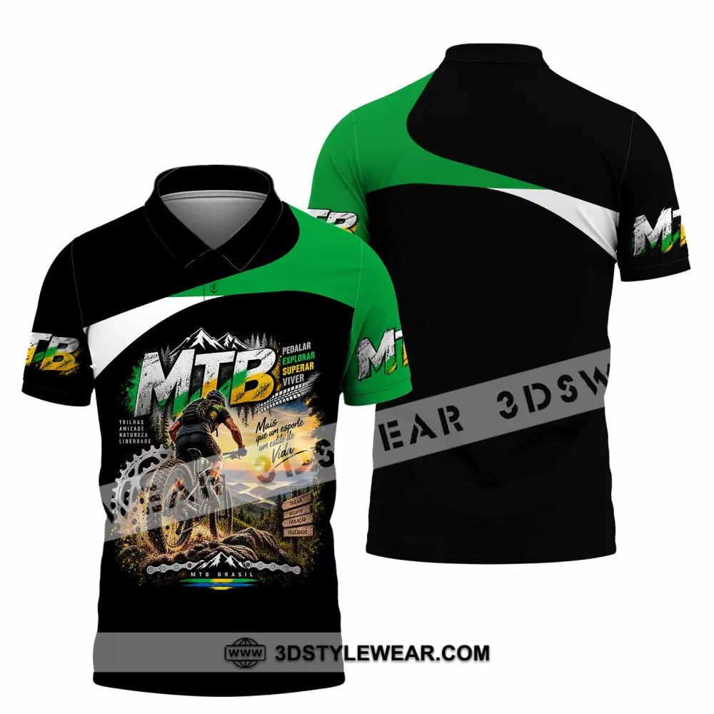 Unisex Shirt - Custom Mountain Bike Shirt - Polo Shirt / S - T-shirt