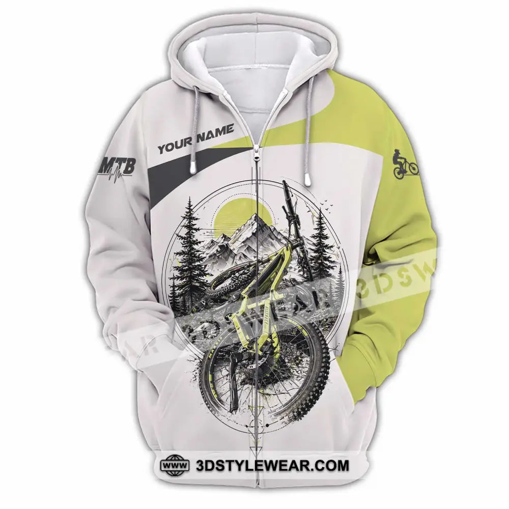 Unisex Shirt - Custom Mountain Bike Shirt - Zipper Hoodie / S - T-shirt