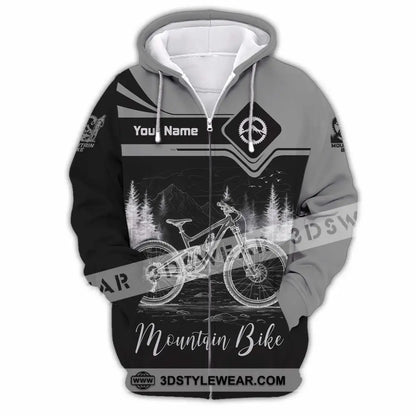 Unisex Shirt - Custom Mountain Bike Shirt - Zipper Hoodie / S - T-shirt