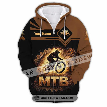 Unisex Shirt - Custom Mountain Bike Shirt - Zipper Hoodie / S - T-shirt
