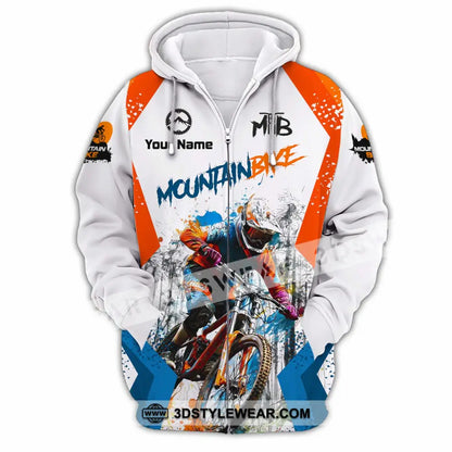 Unisex Shirt - Custom Mountain Bike Shirt - Zipper Hoodie / S - T-shirt