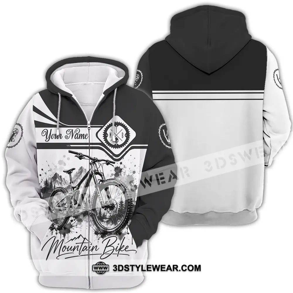 Unisex Shirt - Custom Mountain Bike Shirt - Zipper Hoodie / S - T-shirt