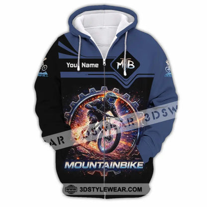 Unisex Shirt - Custom Mountain Bike Shirt - Zipper Hoodie / S - T-shirt