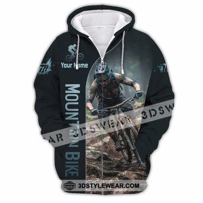 Unisex Shirt - Custom Mountain Bike Shirt - Zipper Hoodie / S - T-shirt