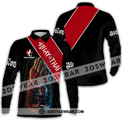 Unisex Shirt - Custom Muay Thai Shirt - Long Sleeve Polo / S - T-shirt