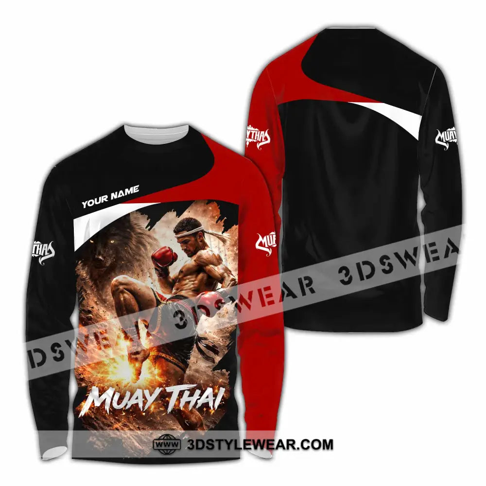 Unisex Shirt - Custom Muay Thai Shirt - Long Sleeve Shirt / S - T-shirt