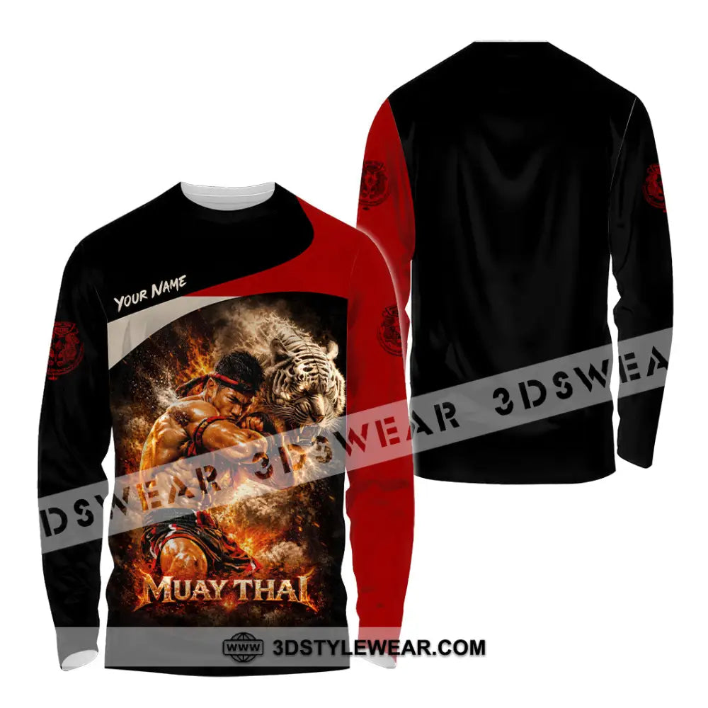 Unisex Shirt - Custom Muay Thai Shirt - Long Sleeve Shirt / S - T-shirt