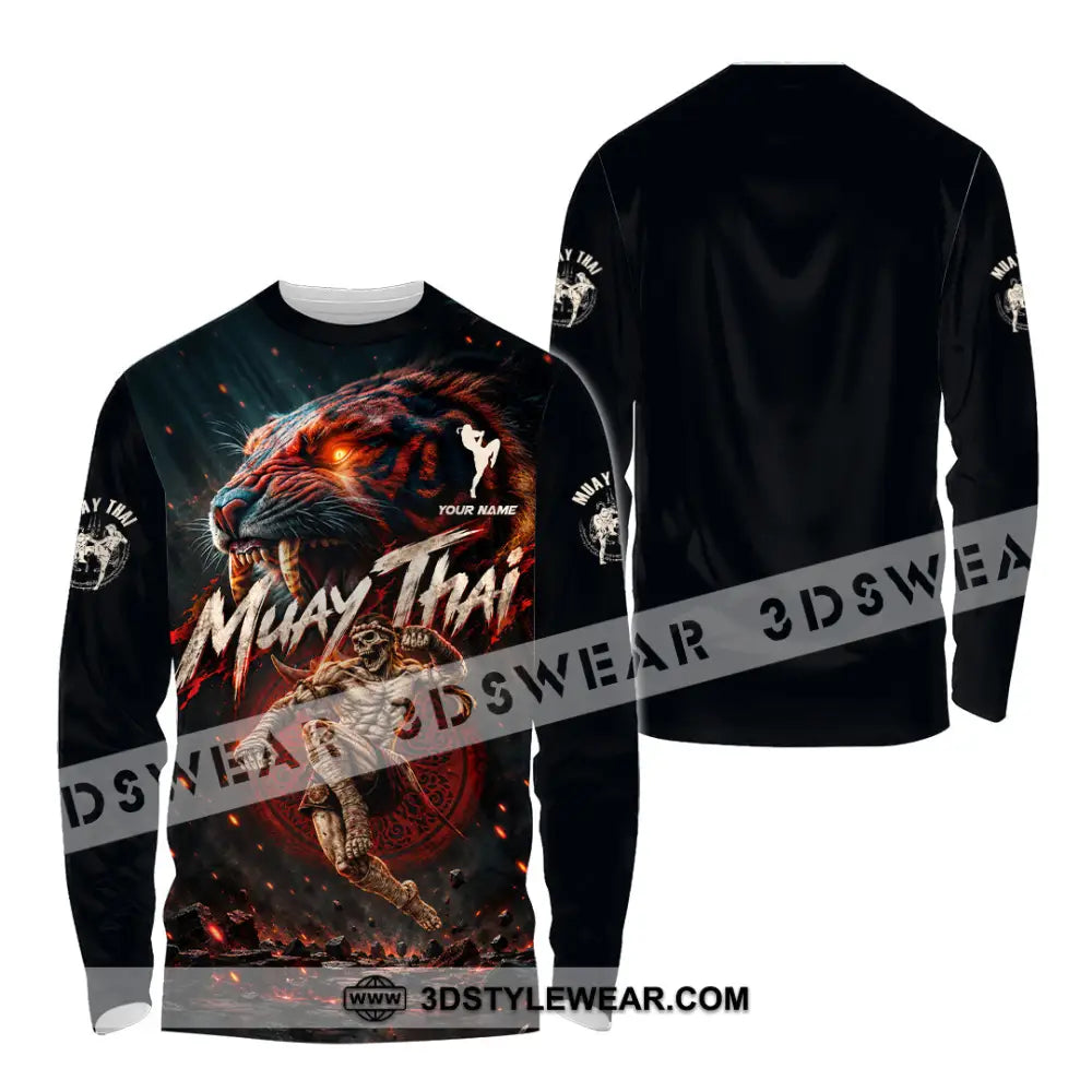 Unisex Shirt - Custom Muay Thai Shirt - Long Sleeve Shirt / S - T-shirt