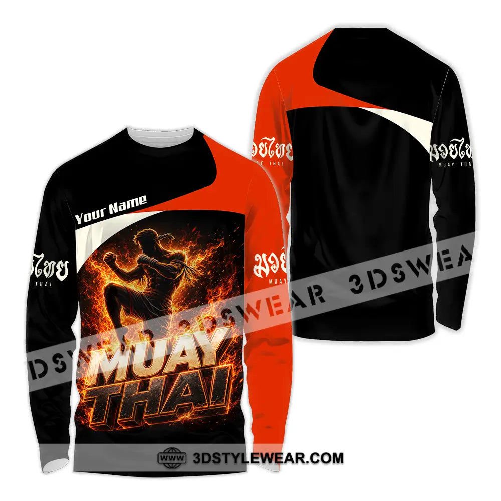 Unisex Shirt - Custom Muay Thai Shirt - Long Sleeve Shirt / S - T-shirt
