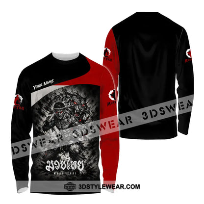 Unisex Shirt - Custom Muay Thai Shirt - Long Sleeve Shirt / S - T-shirt