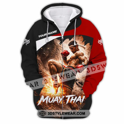 Unisex Shirt - Custom Muay Thai Shirt - Zipper Hoodie / S - T-shirt