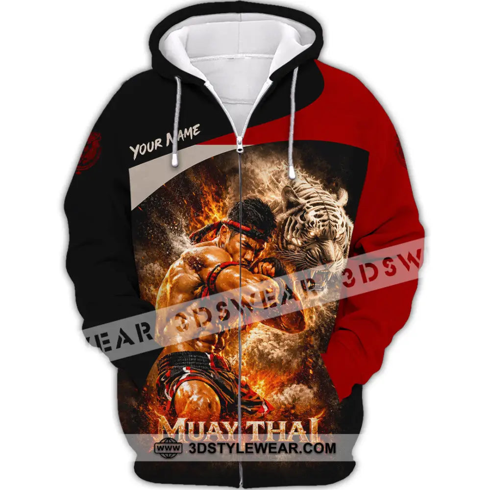 Unisex Shirt - Custom Muay Thai Shirt - Zipper Hoodie / S - T-shirt