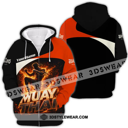 Unisex Shirt - Custom Muay Thai Shirt - Zipper Hoodie / S - T-shirt