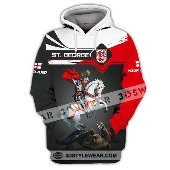 Unisex Shirt - Custom Name 3D Shirt - England ST. George Shirt style option 3