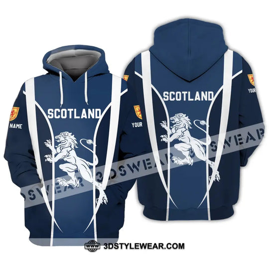 Unisex Shirt - Custom Name 3D Shirt - Lion Of Scotland style option 3