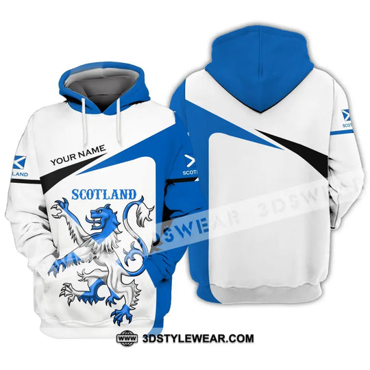 Unisex Shirt - Custom Name 3D Shirt - Scotland Lion Lover style option 3
