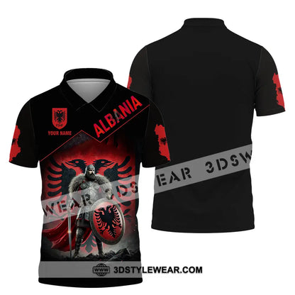 Unisex Shirt - Custom Name Shirt Abania - Polo Shirt / S - T-shirt
