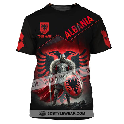 Unisex Shirt - Custom Name Shirt Abania - T-Shirt / S - T-shirt