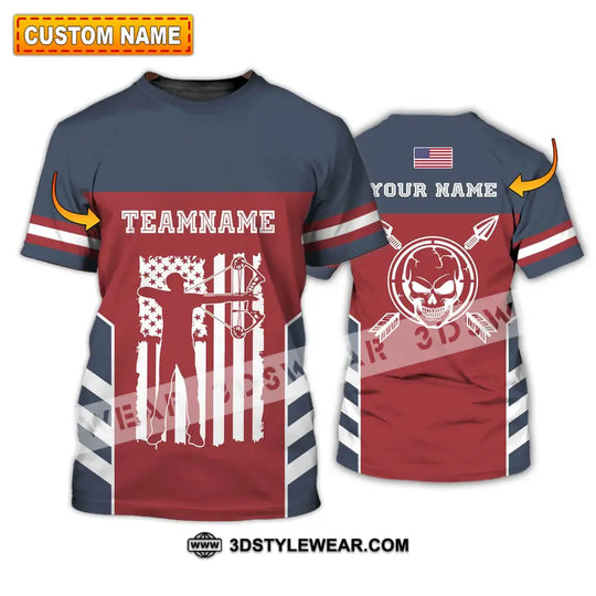 Unisex Shirt - Custom Name America Archery Shirt style option 1