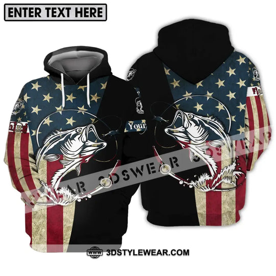Unisex Shirt - Custom Name America Fishing Lover Shirt style option 3