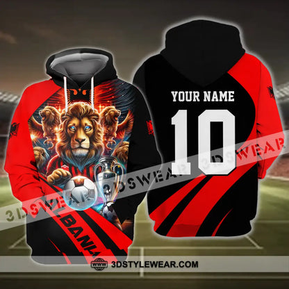 Unisex Shirt - Custom Name And Number Albania Euro 2024 Shirt National Team - Hoodie / S - T-shirt