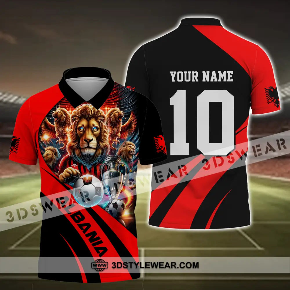 Unisex Shirt - Custom Name And Number Albania Euro 2024 Shirt National Team - Polo Shirt / S - T-shirt