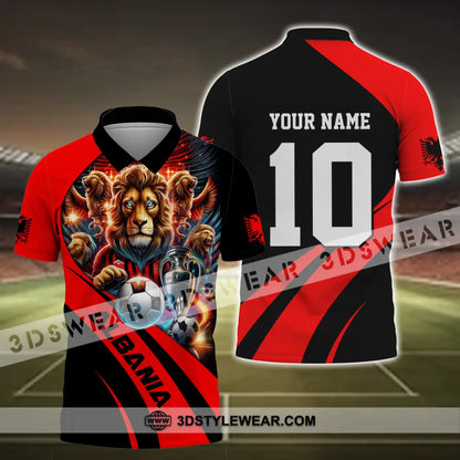 Unisex Shirt - Custom Name And Number Albania Euro 2024 Shirt National Team - Polo Shirt / S - T-shirt