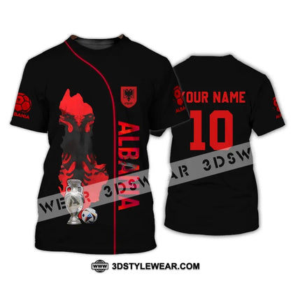 Unisex Shirt - Custom Name And Number Shirt Albania National Team Euro 2024 - T-Shirt / S - T-shirt