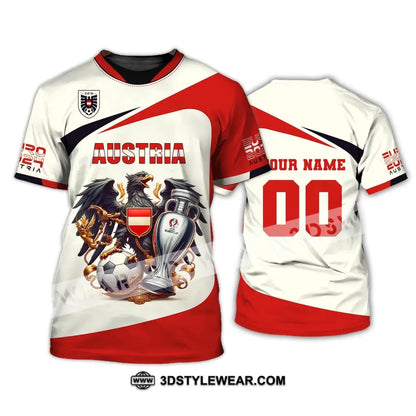 Unisex Shirt Custom Name and Number Austria Football Shirt Austria Football Polo Long Sleeve Shirt - T-Shirt / S