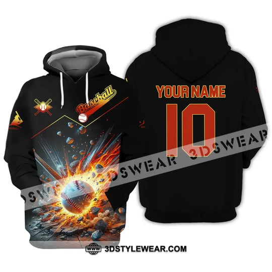 Unisex Shirt - Custom Name And Number Baseball Sport Shirt style option 2