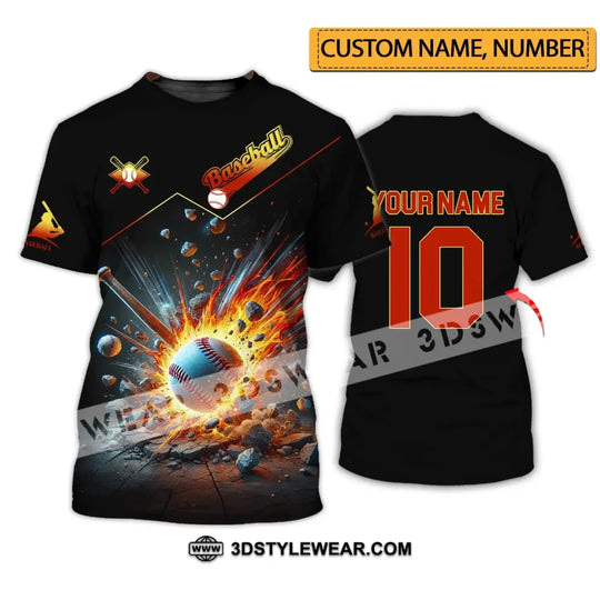 Unisex Shirt - Custom Name And Number Baseball Sport Shirt style option 1