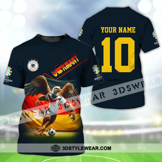 Unisex Shirt - Custom Name And Number, Eagle Germany Euro 2024 style option 2