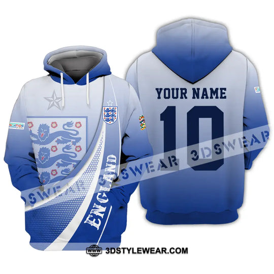 Unisex Shirt - Custom Name And Number, England Euro 2024 Shirt style option 4