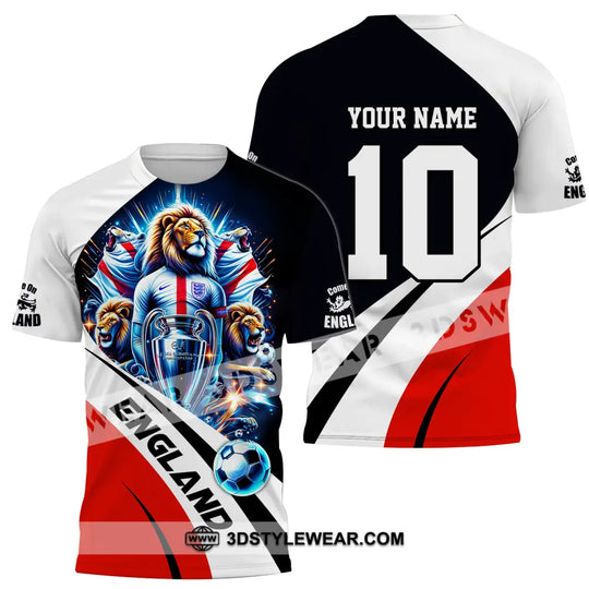 Unisex Shirt - Custom Name And Number England Euro 2024 Shirt National Team style option 2