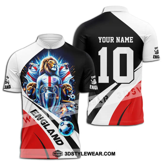 Unisex Shirt - Custom Name And Number England Euro 2024 Shirt National Team style option 3