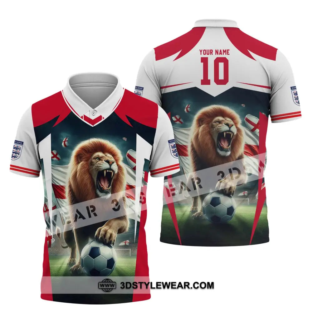 Unisex Shirt - Custom Name And Number England Euro Team Lover Polo / S T-Shirt