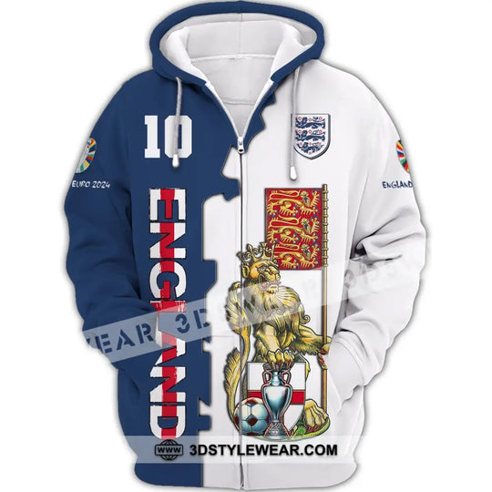 Unisex Shirt, Custom Name and Number England Football Shirt, Euro 2024 Shirt, England Football Polo Long Sleeve style option 2